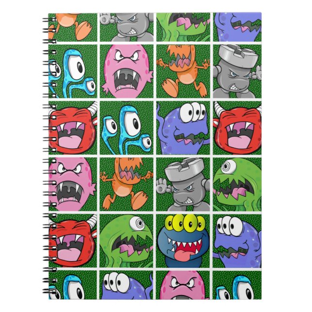 Caderno Espiral Monstros e Kaiju (Frente)