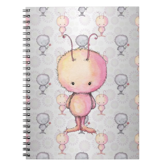 Caderno Espiral Monstros Fofos e Felpudos (Frente)