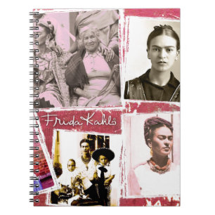 Caderno Espiral Montagem da foto de Frida Kahlo