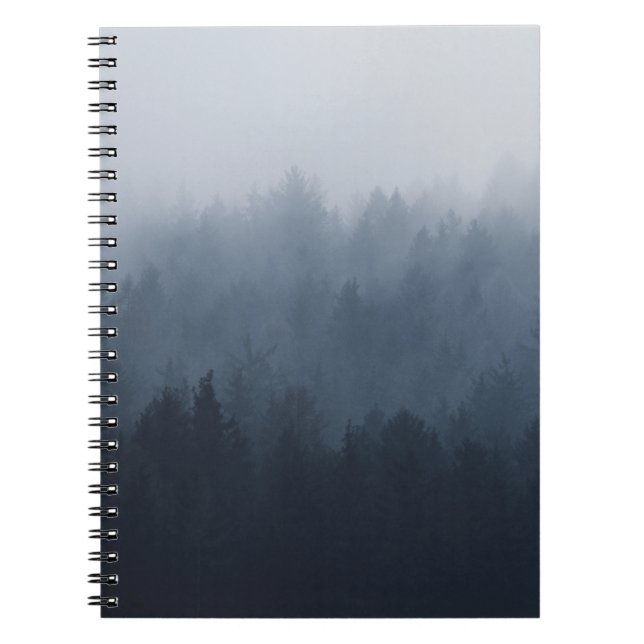 CADERNO ESPIRAL MONTANHA COM FLORESTA NO NEVO (Frente)