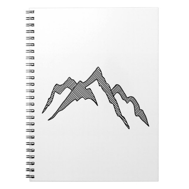 Caderno Espiral Montanha Doodle (Frente)