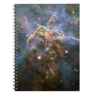 Caderno Espiral Montanha Mística na Nebulosa Carina Hubble Space
