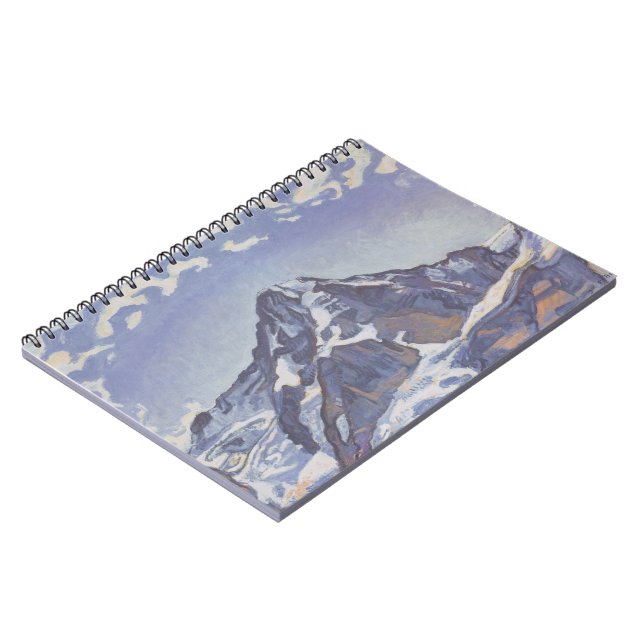 Caderno Espiral Montanha Monge Com Nuvens (Ferdinand Hodler) (Left Side)