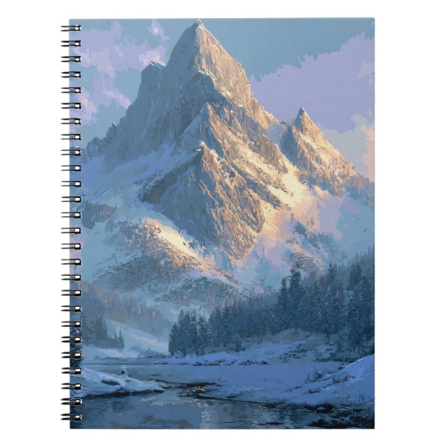 Caderno Espiral Montanha Nevada (Frente)