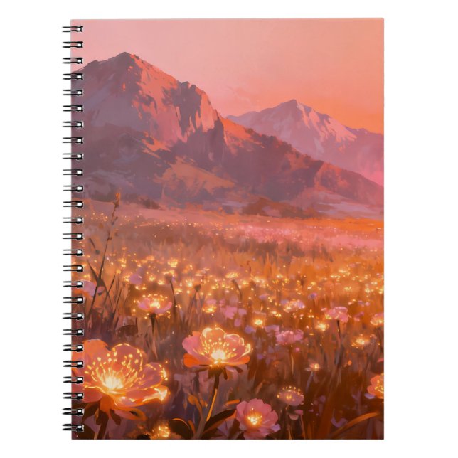 Caderno Espiral Montanha Prado Dourado (Frente)
