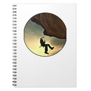 Caderno Espiral Montanha subindo ao pôr do sol