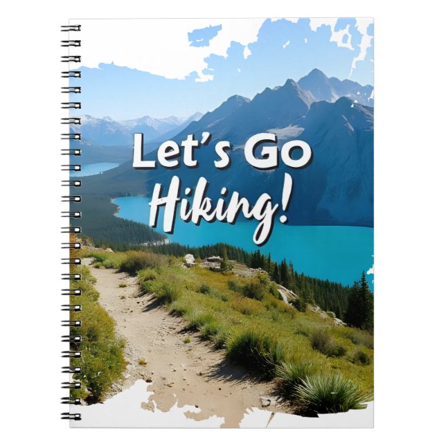 Caderno Espiral Montanha Vamos Go Hiking (Frente)