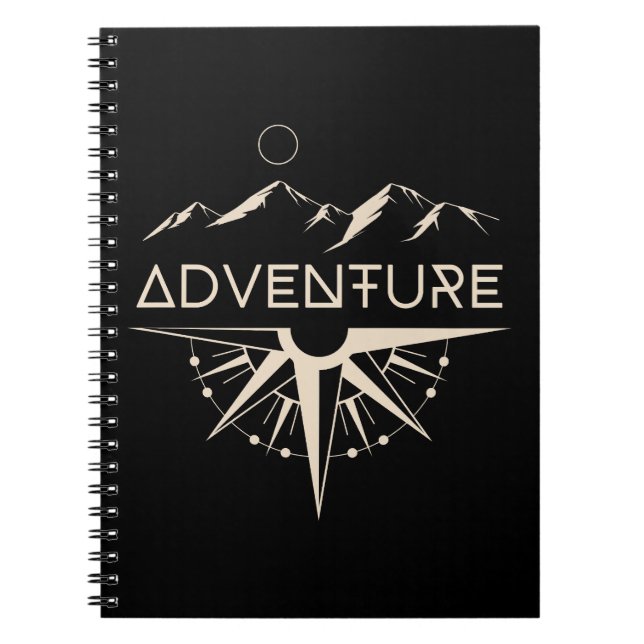 Caderno Espiral Montanhas Adventure Compass (Frente)