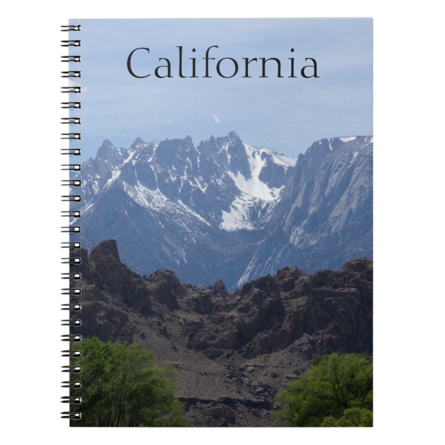 Caderno Espiral Montanhas da Califórnia (Frente)