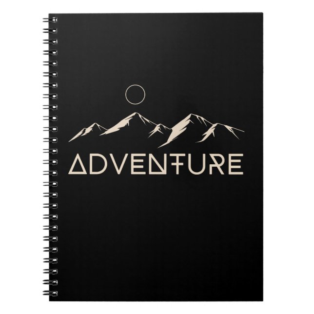 Caderno Espiral Montanhas de Aventura Lua (Frente)