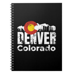 Caderno Espiral Montanhas de Denver Colorado