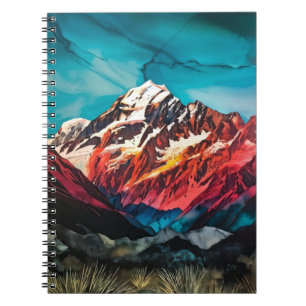 Caderno Espiral Montanhas Diário para notebook