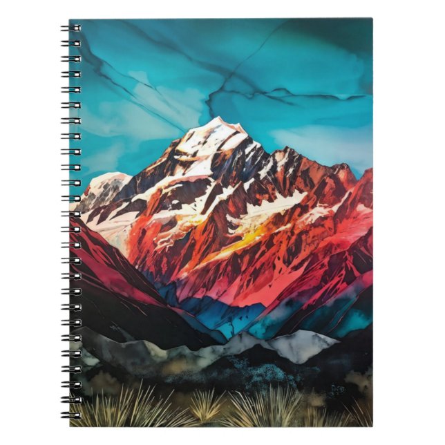Caderno Espiral Montanhas | Diário para notebook (Frente)