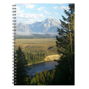 Caderno Espiral Montanhas e Rio Jackson Hole