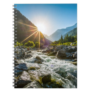 Caderno Espiral Montanhas Hohe Tauern National Park, Áustria