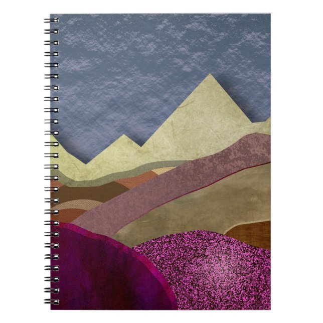 Caderno Espiral Montanhas Mulberry (Frente)