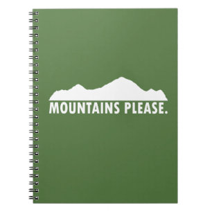 Caderno Espiral Montanhas, por favor