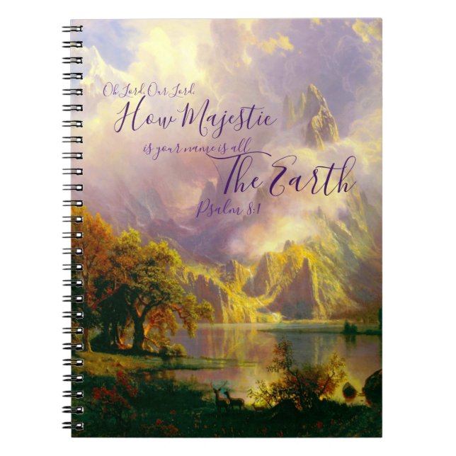 Caderno Espiral montanhas Rochosas Majestosas (Frente)