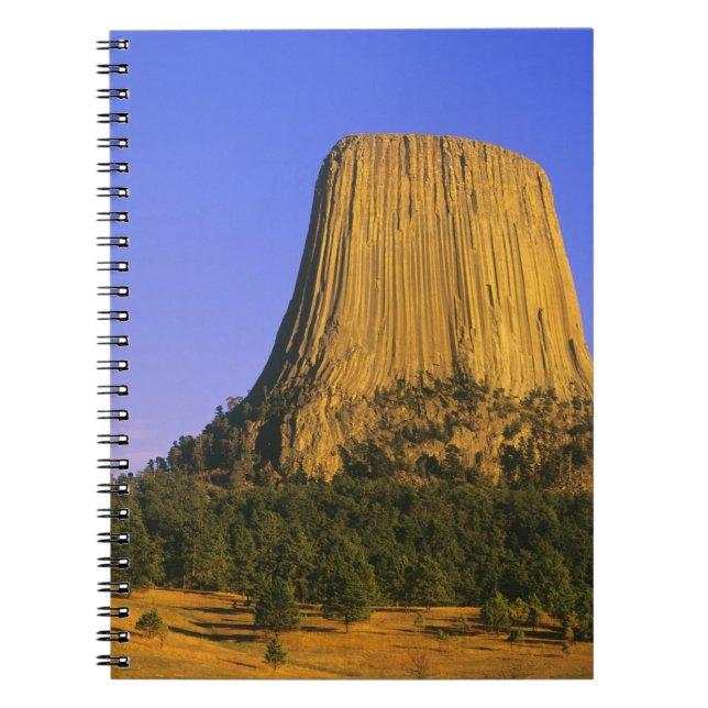 Caderno Espiral Monumento Nacional Devils Tower em Wyoming (Frente)