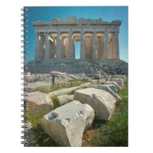 Caderno Espiral Monumentos Parténon Athens, Grécia