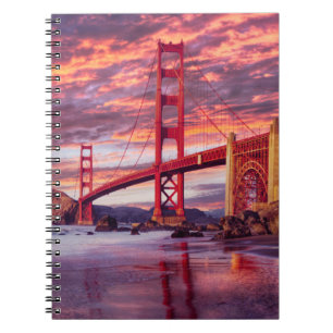 Caderno Espiral Monumentos Porta do Ouro São Francisco, CA