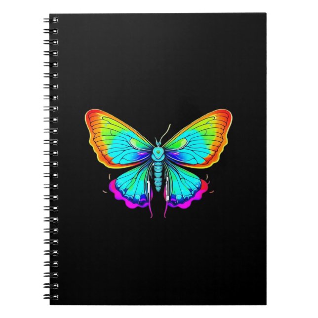 Caderno Espiral Moon Moth Whimsigoth (Frente)