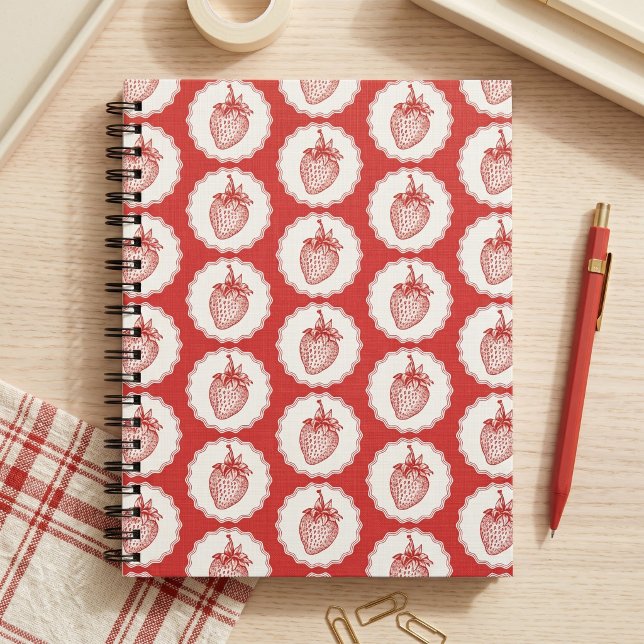 Caderno Espiral Morango (Criador carregado)