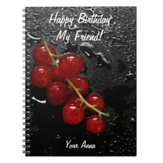 Caderno Espiral Morango