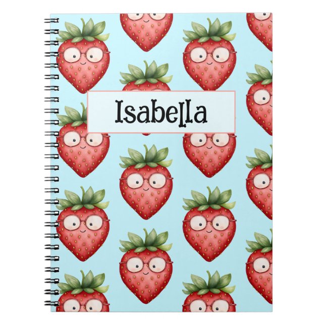 Caderno Espiral Morangueira Inteligente  (Frente)
