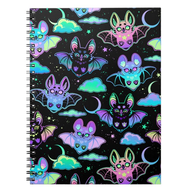 Caderno Espiral Morcegos místicos (Frente)