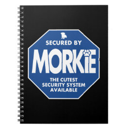 Caderno Espiral Morkie-Segurança-Azul