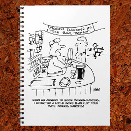 Caderno Espiral Morris Dançando em Pub. Tradicional Dança Morris