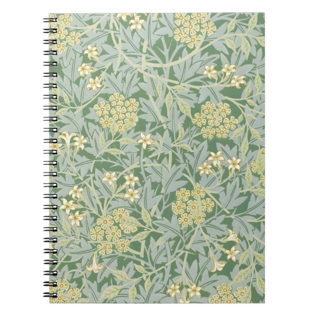 Caderno Espiral Morris Vine & Jasmine Garden Flor Clássica (Frente)