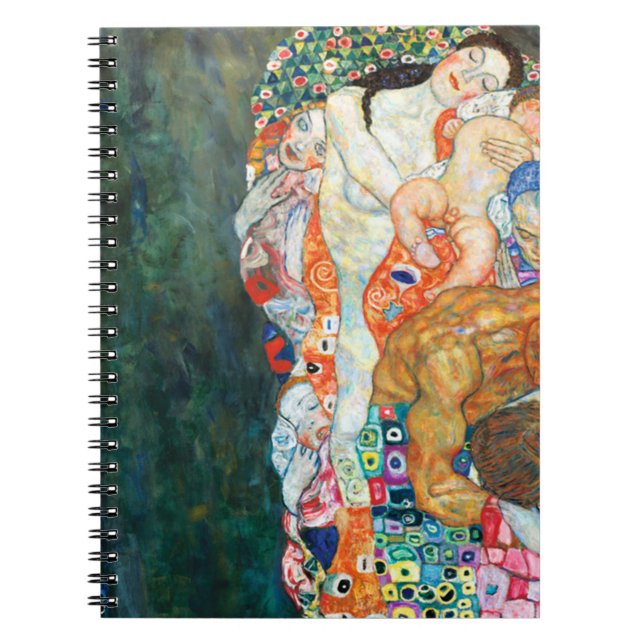 Caderno Espiral Morte E Vida De Gustav Klimt (Frente)