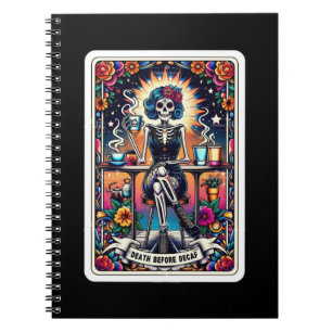 Caderno Espiral Morte por Decaf Tarot Card - Coleção de Notebooks