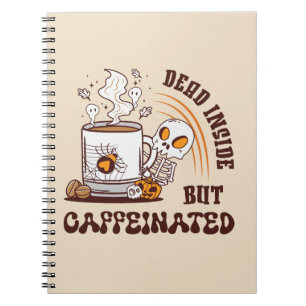 Caderno Espiral Morto Mas Cafeinado