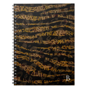Caderno Espiral Mosaico Chic Elegante Safari Glam Estampa Jungle