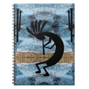 Caderno Espiral Mosaico do Deserto de Kokopelli 2