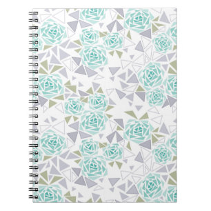 Caderno Espiral Mosaico, flores
