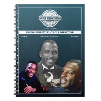 Caderno Espiral Moses Hogan, diretor espiritual negro do Coro