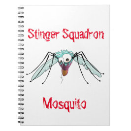 Caderno Espiral Mosquito desenhado à mão