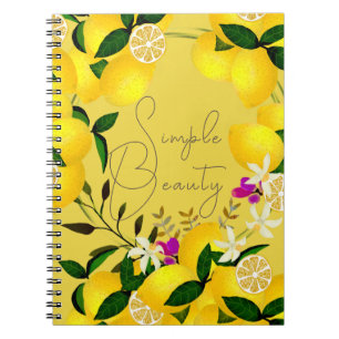 Caderno Espiral Mostarda de Limão