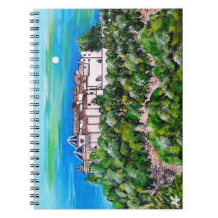 Caderno Espiral Mosteiro de São Miguel Pintura por Alfred Fox