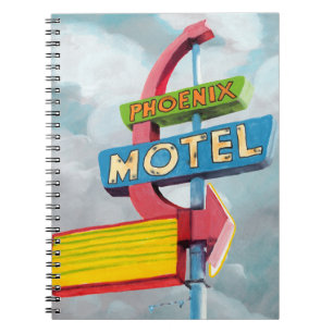 Caderno Espiral Motel Phoenix Watercolor