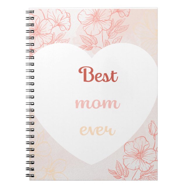 Caderno Espiral Mother's Day Pastel-Toned Notebook with Sentimenta (Frente)