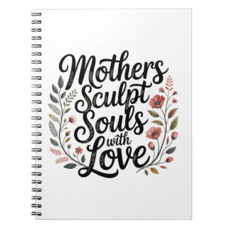 Caderno Espiral Mothers Sculpt Souls With Love