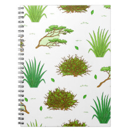 Caderno Espiral Motif paysager de la Savanna africaine