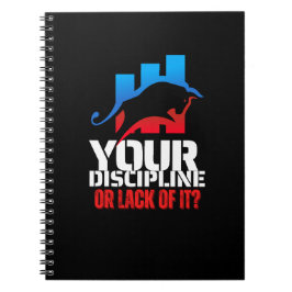 Caderno Espiral Motivação do trader | Alta | Disciplina