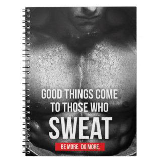 Caderno Espiral Motivação do Workout - Suor