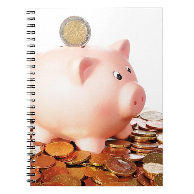 Caderno Espiral Motivo de euro (Frente)